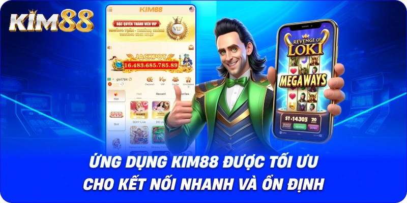 Giao diện ứng dụng KIM88 được tối ưu cho kết nối nhanh và ổn định.